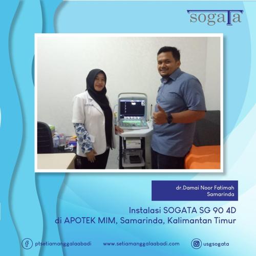 Instalasi Produk SOGATA SG 90 4D oleh dr. Damai Noor Fatimah, APOTEK MIM, Samarinda, Kalimantan Timur. Maret 2020