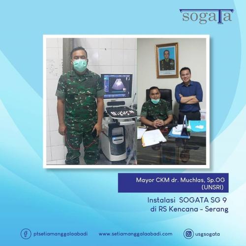 Instalasi SOGATA SG 9 oleh Mayor CKM dr. Muchlas, Sp.OG (UNSRI) di RS Kencana - Serang. Maret 2020