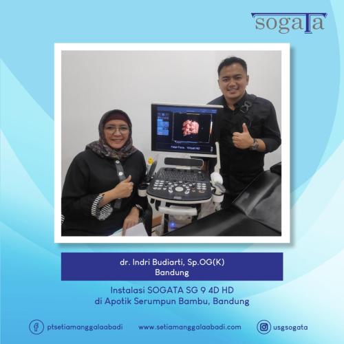 Instalasi SOGATA SG 9 4D HD oleh dr. Indri Budiarti, Sp.OG(K) di Apotik Serumpun Bambu - Bandung. September 2020