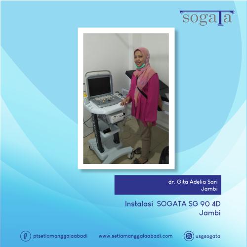 Instalasi SOGATA SG 90 4D oleh dr. Rosalina, Sp.OG di Poskes DKT Pagar Alam. Juli 2020