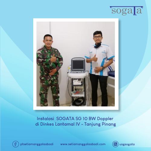 Instalasi SOGATA SG 10 BW Doppler di Dinkes Lntamal IV, Tanjung Pinang. Juli 2020