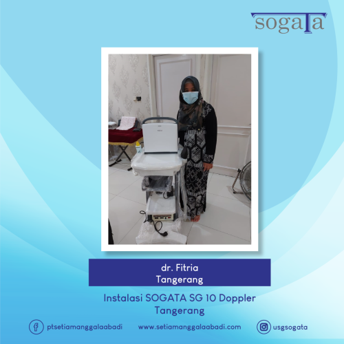 Instalasi SOGATA SG 10 Doppler oleh dr. Fitria di Tangerang. Des 2020